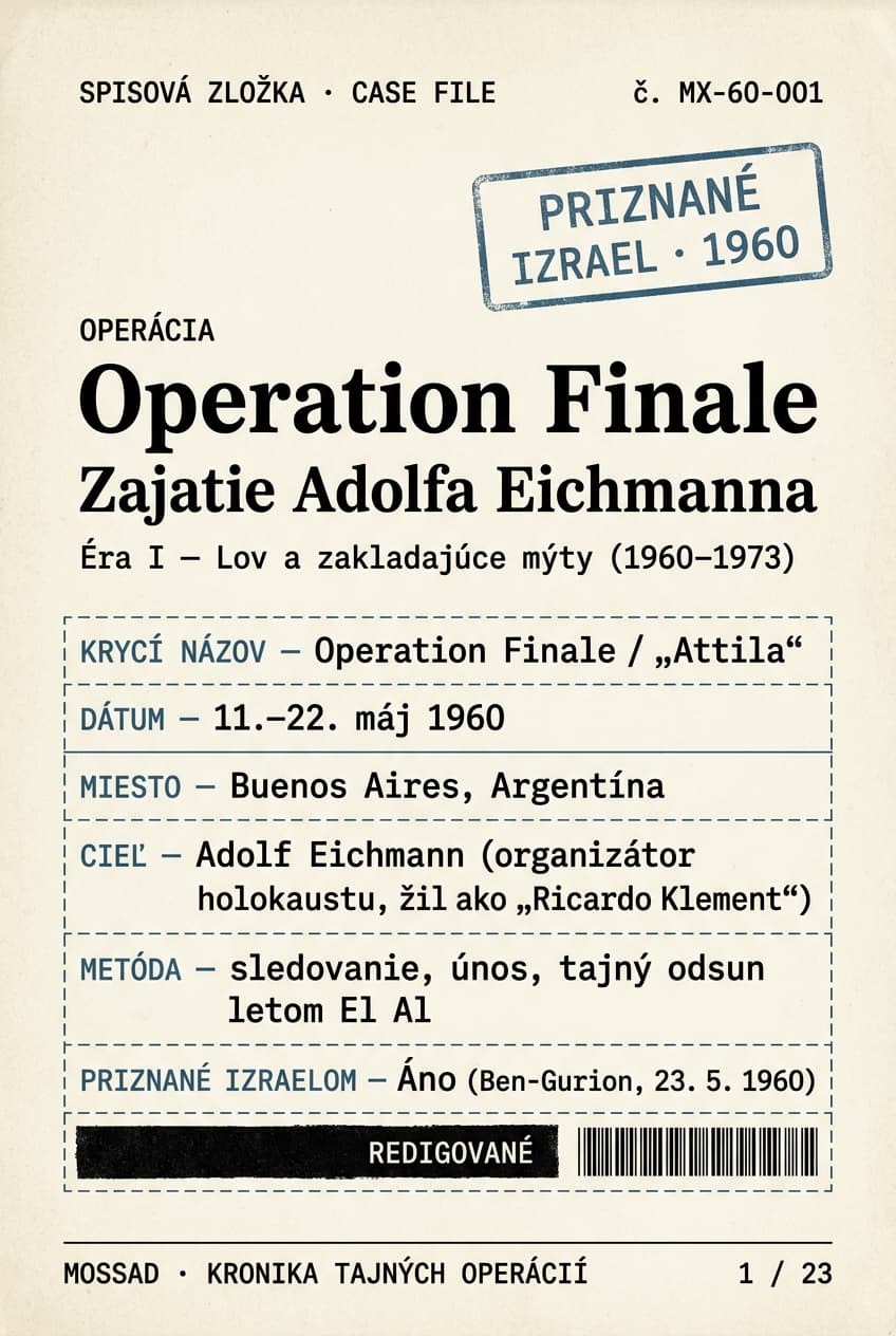 Operation Finale: zajatie Adolfa Eichmanna