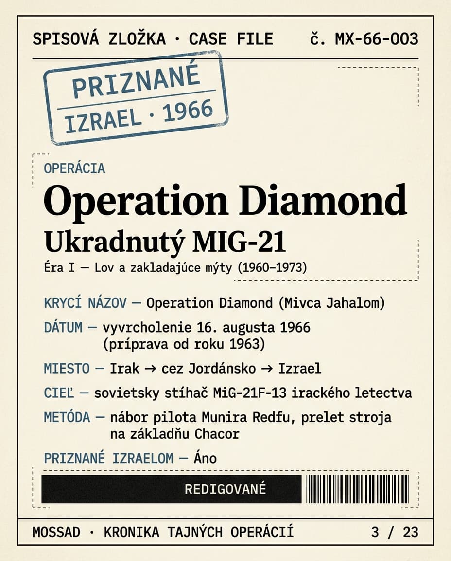 Operation Diamond: ukradnutý MiG-21