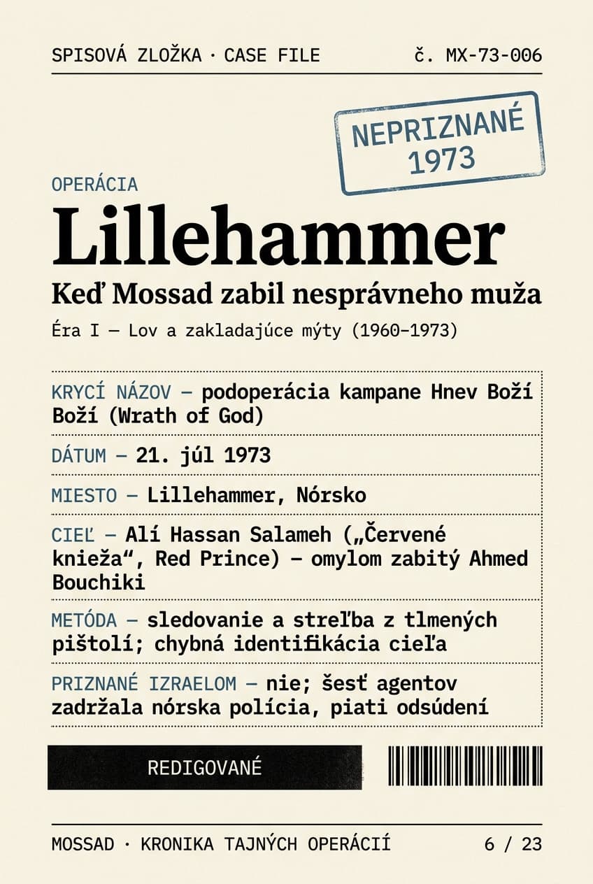 Lillehammer: keď Mossad zabil nesprávneho muža
