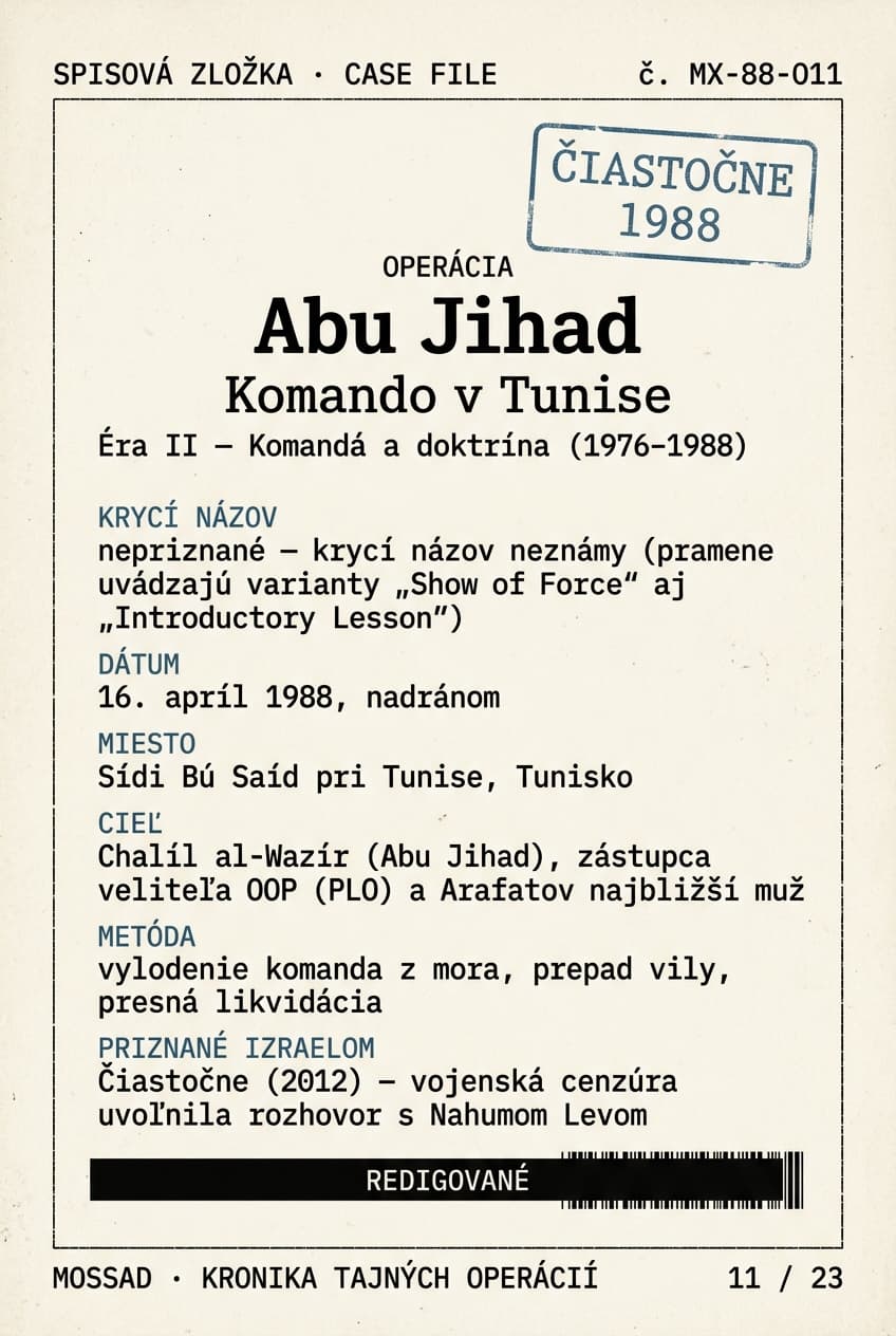 Abu Jihad: komando v Tunise