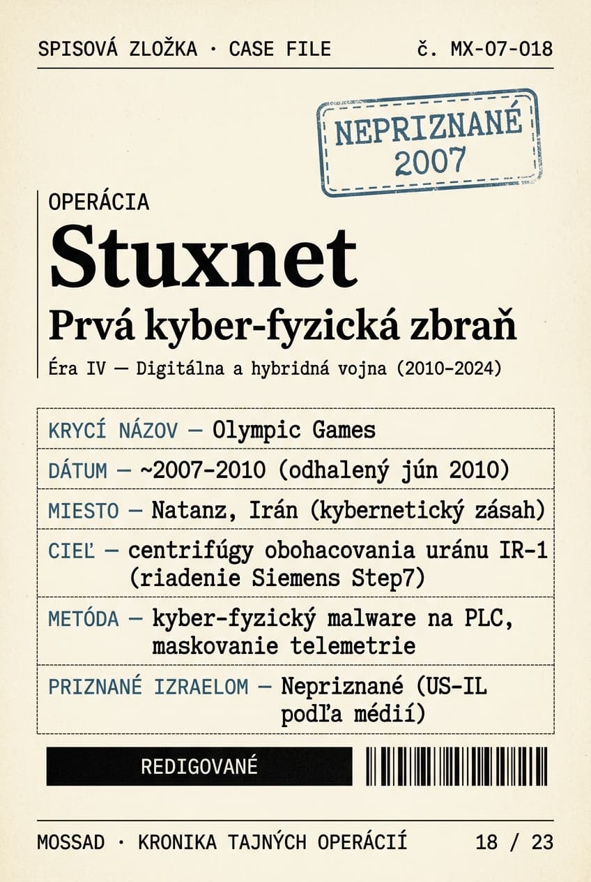 Stuxnet: prvá kyber-fyzická zbraň