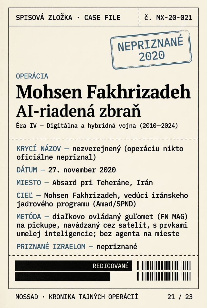 Mohsen Fakhrizadeh: AI-riadená zbraň